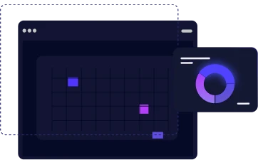 Testing dashboard UI with chart widgets
