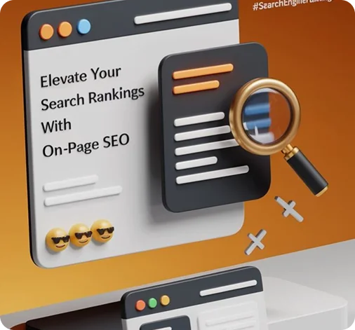 Search and SEO browser illustration