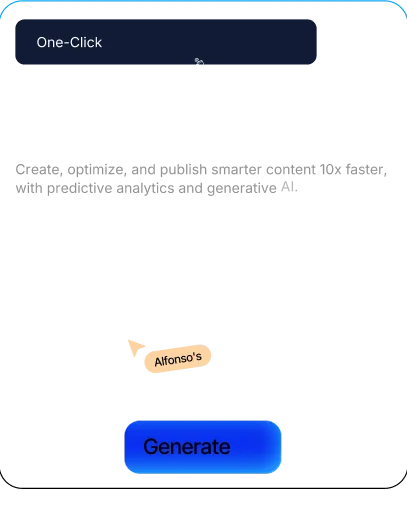 Dynamic creative and AI content generation interface